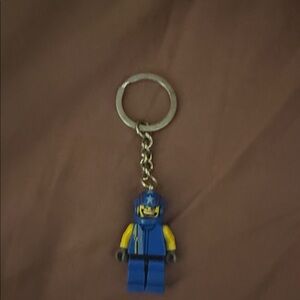 LEGO Blue and Yellow Minifigure Keychain